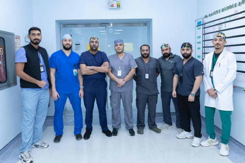 إنقاذ حياة حاجة أربعينية من فتق سري منخنق بمستشفى الملك فيصل بمكة