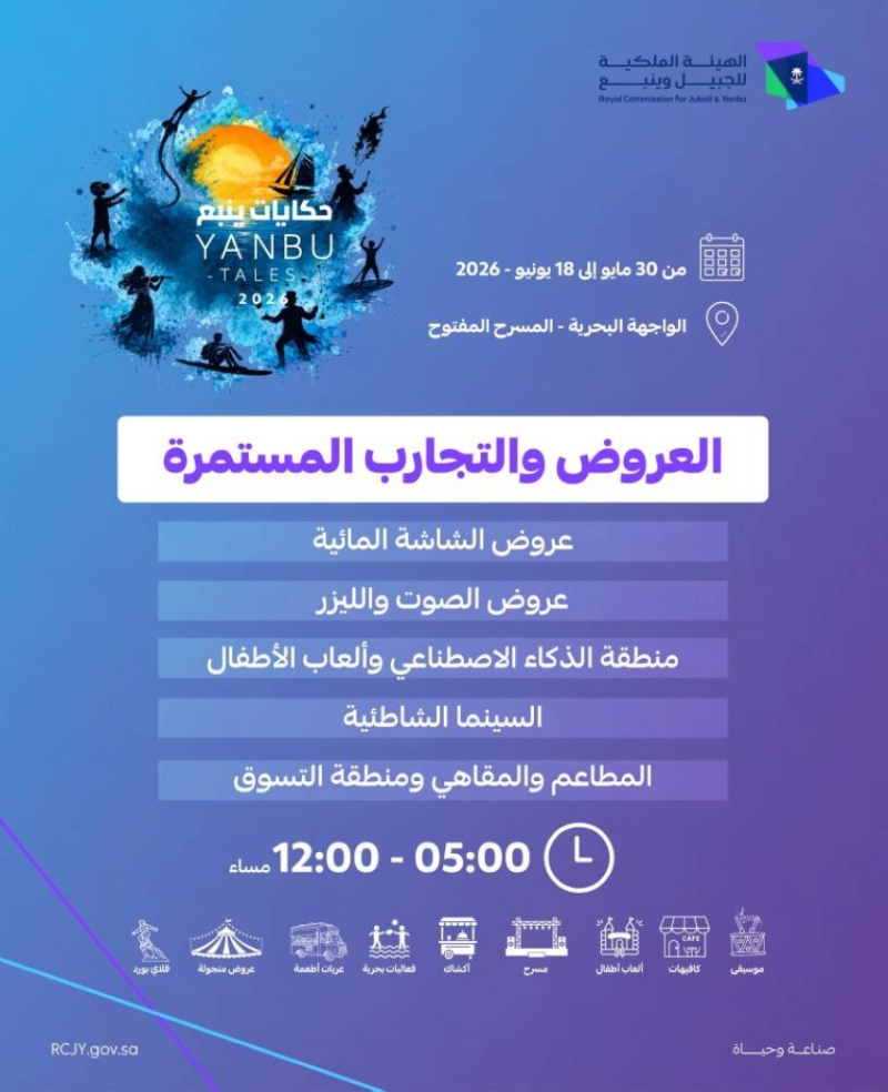 “حكايات ينبع 2026” على الواجهة البحرية