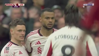ليفربول.. كودي جاكبو يسجل الهدف الثاني لـ ليفربول في مرمى مانشستر يونايتد بالدوري الإنجليزي الممتاز