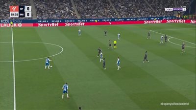 إسبانيول ضد الريال.. ملخص اهداف ونتيجه مباراة ريال مدريد وإسبانيول في الدوري الإسباني بعد مرور 25 دقيقة