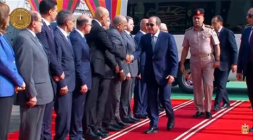 الرئيس السيسي يصل مقر افتتاح مشروع الدلتا الجديدة التنموي