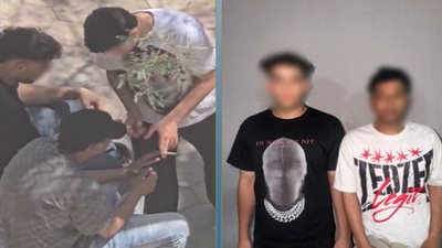 سقوط طالبين لتعطيهما المخدرات بأحد شوارع النزهة