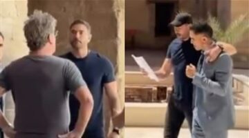 أول ظهور لأحمد عز وسامي الشيخ من كواليس تصوير مسلسل الأمير.. صور
