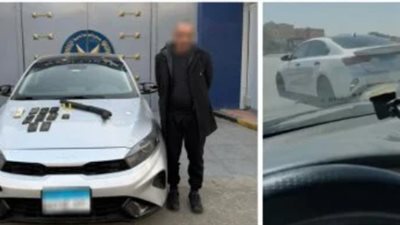 ضبط عنصر جنائي اصطدم عدة مرات بسيارة سيدة في أكتوبر