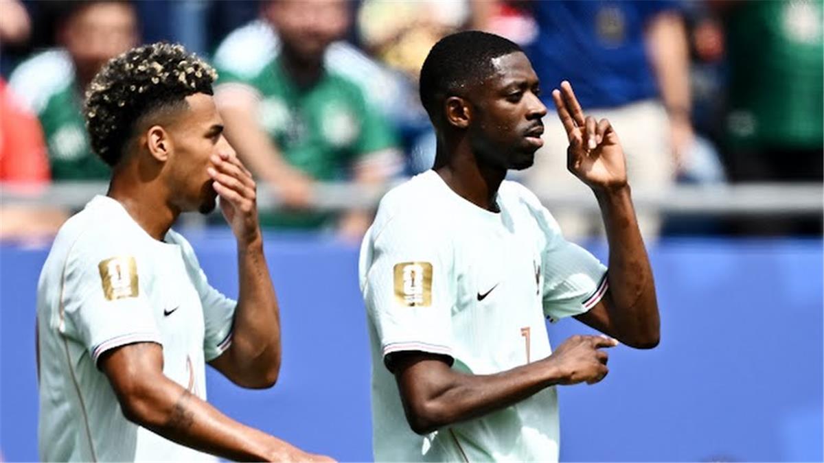 ديمبلي يسجل هدف فرنسا الأول أمام النرويج في كأس العالم