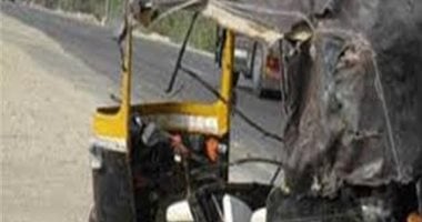 إصابة 7 أشخاص من بينهم 4 أطفال لانقلاب توك توك بكفر الشيخ