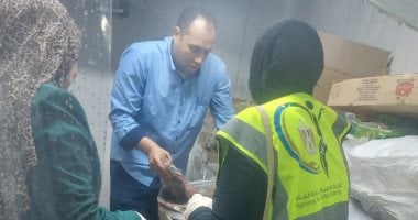 ضبط ربع طن لحوم ودجاج غير صالحة للاستهلاك الآدمى بحى شرق سوهاج