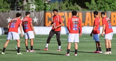 منتخب مصر يختتم تدريباته الليلة لودية البرازيل