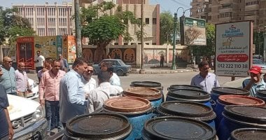 ضبط سيارة محملة بزيوت غير صالحة للاستهلاك الآدمى بالمنيا