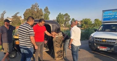 حملة للتصدي لأجهزة الصوت والمركبات بمدينة أجا فى الدقهلية