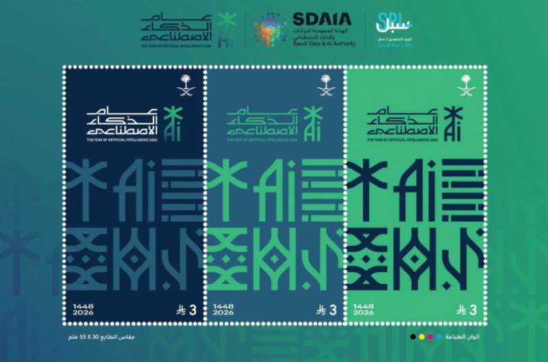 “سبل” و”سدايا” يوثّقان “عام الذكاء الاصطناعي 2026” بطابع بريدي تذكاري