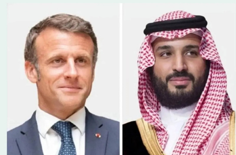 ولي العهد والرئيس الفرنسي يستعرضان تطورات الأوضاع الإقليمية والدولية