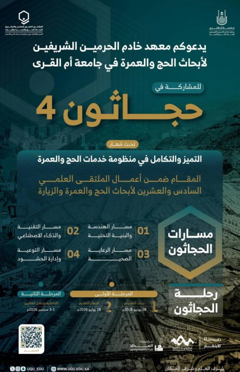 جامعة أم القرى تطلق “حجاثون 4”