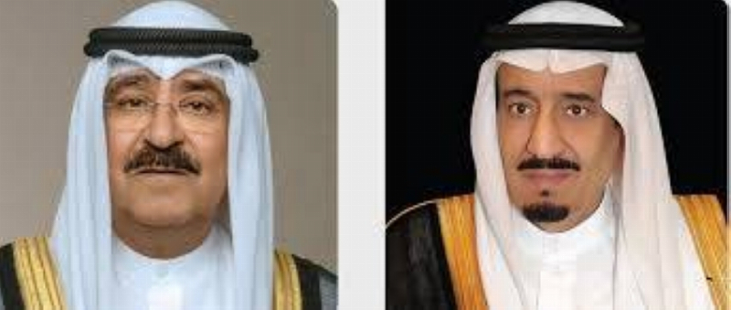 القيادة الكويتية تعزّي خادم الحرمين الشريفين في شهداء حادث سقوط الطائرة التابعة لشركة أرامكو