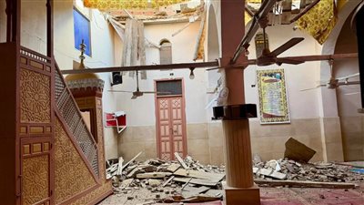 بعد سقوط جزء من سقفه.. إغلاق مسجد السيدة مؤنسة باللاهون حفاظًا على أرواح المصلين