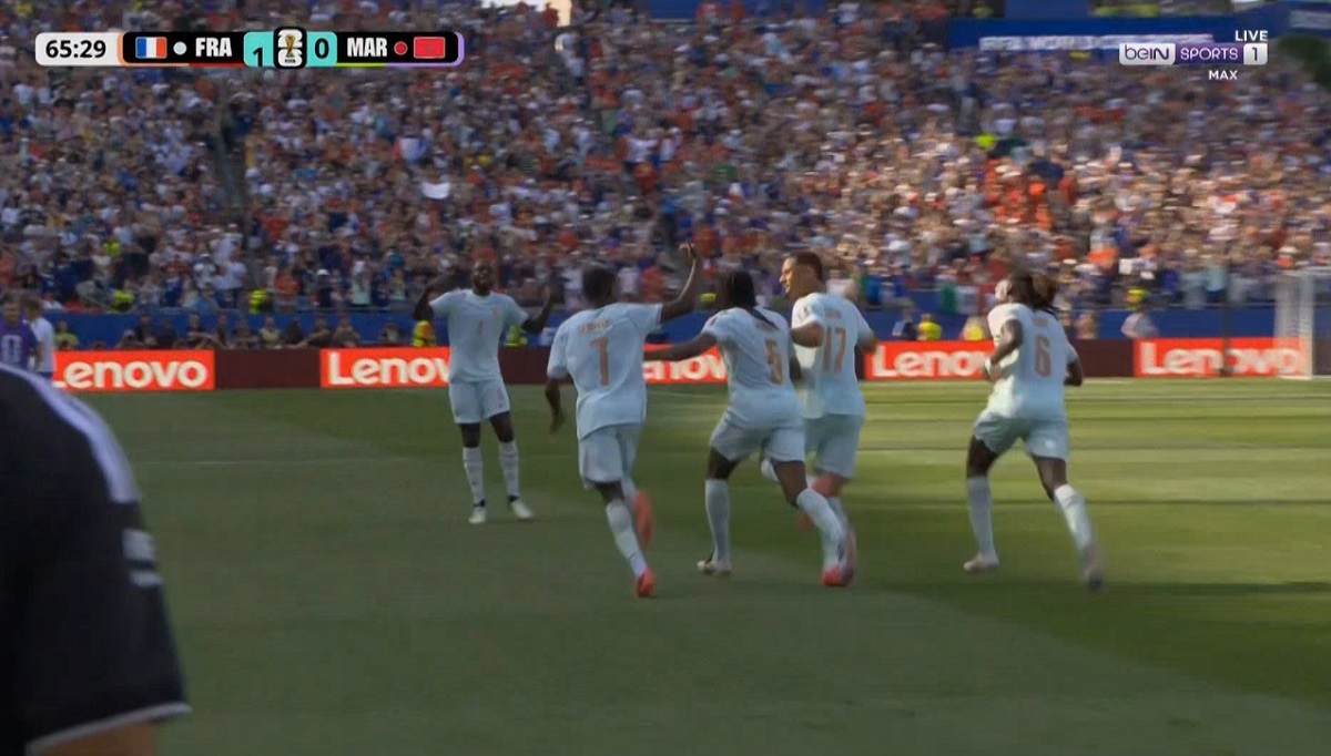 اهداف مباراة المغرب وفرنسا في كأس العالم