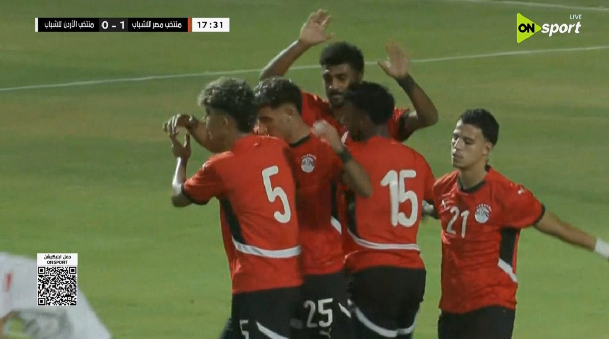 اهداف مباراة مصر والاردن تحت 20 عام الودية
