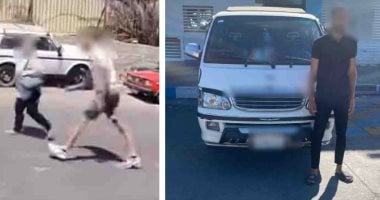 ضبط سائق ميكروباص تعدى على سيدة بسبب تشغيل الأغاني.. فيديو