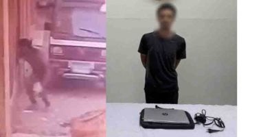 ضبط جامع قمامة سرق لاب توب من أحد الأشخاص في بني سويف