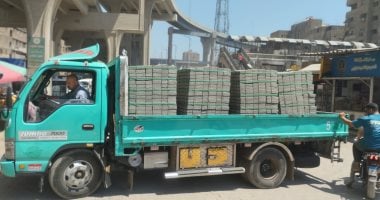رفع كفاءة كوبرى مشاة همفرس ومحيطه ببولاق الدكرور.. صور