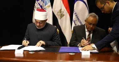 مفتى الجمهورية ومدير مكتبة الإسكندرية يوقعان مذكرة تعاون لإطلاق «الذاكرة الرقمية لدار الإفتاء»