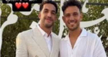 مصطفى شوبير يحتفل بعقد قرانه في حفل عائلي بالساحل الشمالى.. صورة