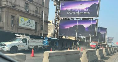 غلق جزئى لـ كوبرى أكتوبر فى اتجاه صلاح سالم لإصلاح الفواصل