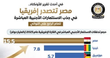 مجلس الوزراء: مصر تتصدر إفريقيا بجذب الاستثمارات المباشرة للعام الرابع