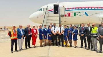مطار العلمين الدولى يستقبل أولى رحلات Middle East Airlines القادمة من بيروت