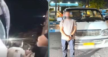 ضبط سائق ميكروباص ضرب راكبا بسبب الأجرة بالإسكندرية.. فيديو