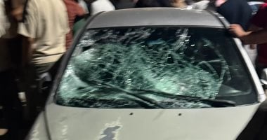 إصابة شخصين بحادث اصطدام سيارة ملاكي بعدد من المواطنين والسيارات ببنها