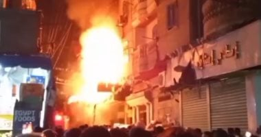 السيطرة علي حريق محل مفروشات في الإسكندرية دون إصابات