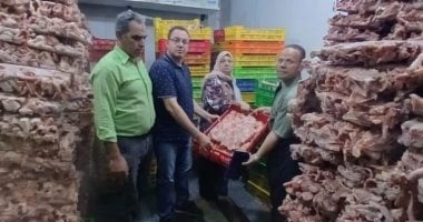 ضبط 30 طن هياكل ومخلفات فراخ قبل استخدامها فى تصنيع البرجر بالجيزة