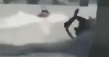 لحظة اصطدام زورق شرطة بجسر ويستمنستر وسقوط ضباط في نهر التايمز بـ لندن.. فيديو