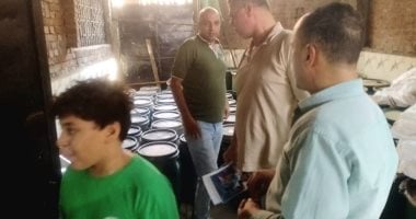 ضبط 1200 كجم طحينة بدون بيانات وتحرير 79 مخالفة تموينية بالقليوبية