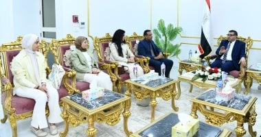 محافظ قنا يستقبل وفد “الهابيتات” لبحث التعاون فى تنفيذ مشروع “حينا”