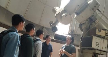البحوث الفلكية يستقبل طلاب جامعتى العاصمة والقاهرة لتدريب صيفى متقدم بقسم الشمس