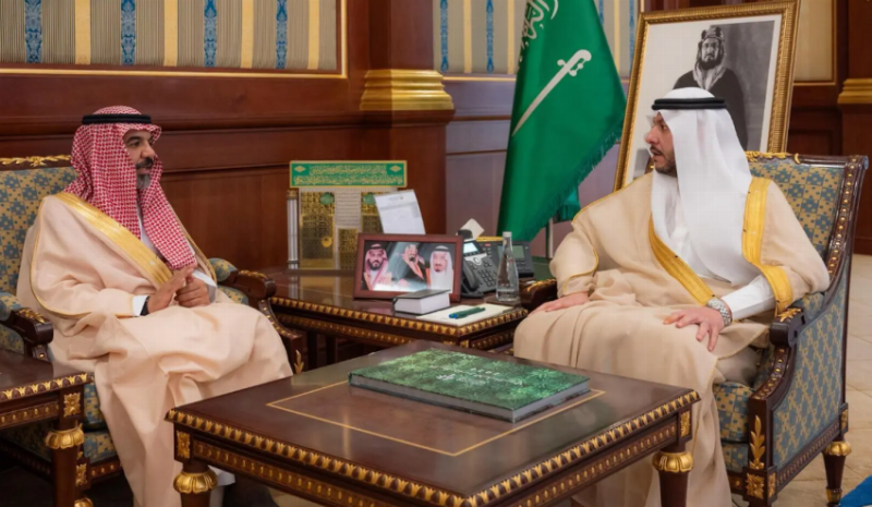 نائب أمير المدينة يستقبل أمين المنطقة ويستمع لشرح عن مستجدات المشروعات التنموية بالمنطقة