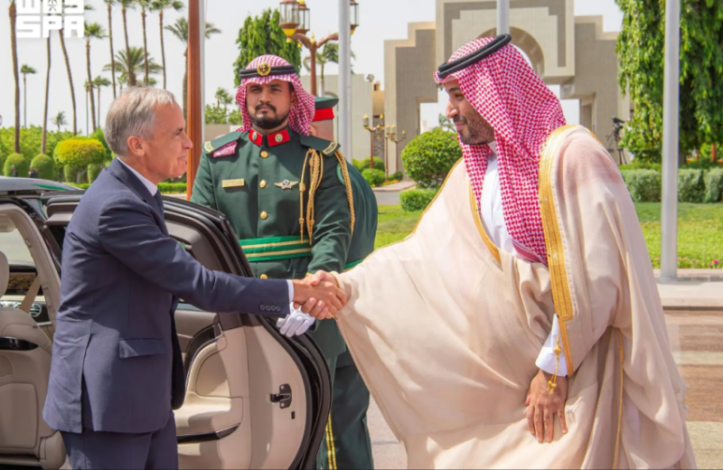 ولي العهد يستقبل رئيس وزراء كندا ويعقدان جلسة مباحثات رسمية ويشهدان مراسم تبادل عدد من مذكرات التفاهم الثنائية