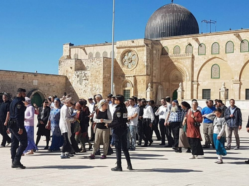 عشرات المستعمرين يقتحمون المسجد الأقصى مجددًا