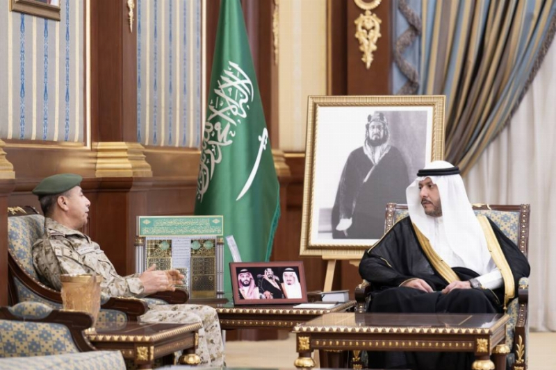 نائب أمير المدينة المنورة يستقبل اللواء الركن خالد الجهني بمناسبة تكليفه قائدًا للمنطقة