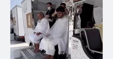 عربات التحلل من النسك.. خدمة مجانية لضيوف الرحمن