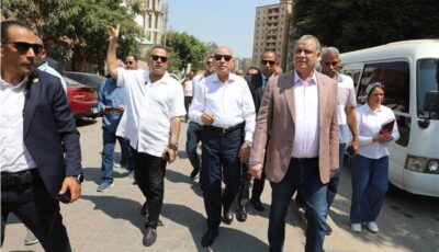 محافظ القاهرة يتفقد المنطقة الجنوبية 