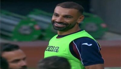 شاهد رد فعل محمد صلاح بعد تسجيل طرابزون سبور للهدف الأول أمام قاسم باشا