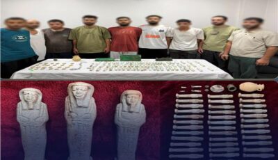 نهاية رحلة البحث عن الكنوز.. ضبط 9 بحوزتهم 118 قطعة أثرية بالقليوبية