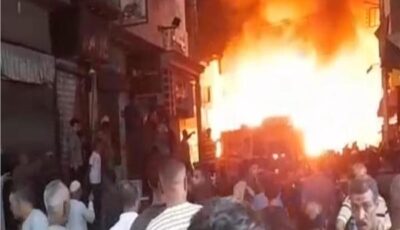 السيطرة على حريق هائل التهم شادراً للمستلزمات المدرسية و5 محلات في قنا