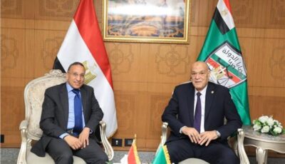 رئيس هيئة قضايا الدولة يستقبل مساعد وزير الخارجية للتهنئة بتوليه منصبه