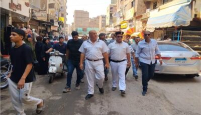 حملات مكبرة من رجال الحي والمرافق لرفع الإشغالات والتعديات بالحوامدية 