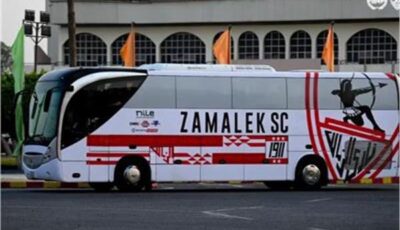 وصول حافلة الزمالك إلى ستاد القاهرة لمواجهة الاتحاد السكندري 