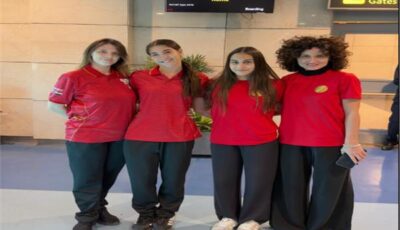 بعثة الجمباز الإيقاعي تغادر إلى إيطاليا للمشاركة في دورة ألعاب البحر المتوسط